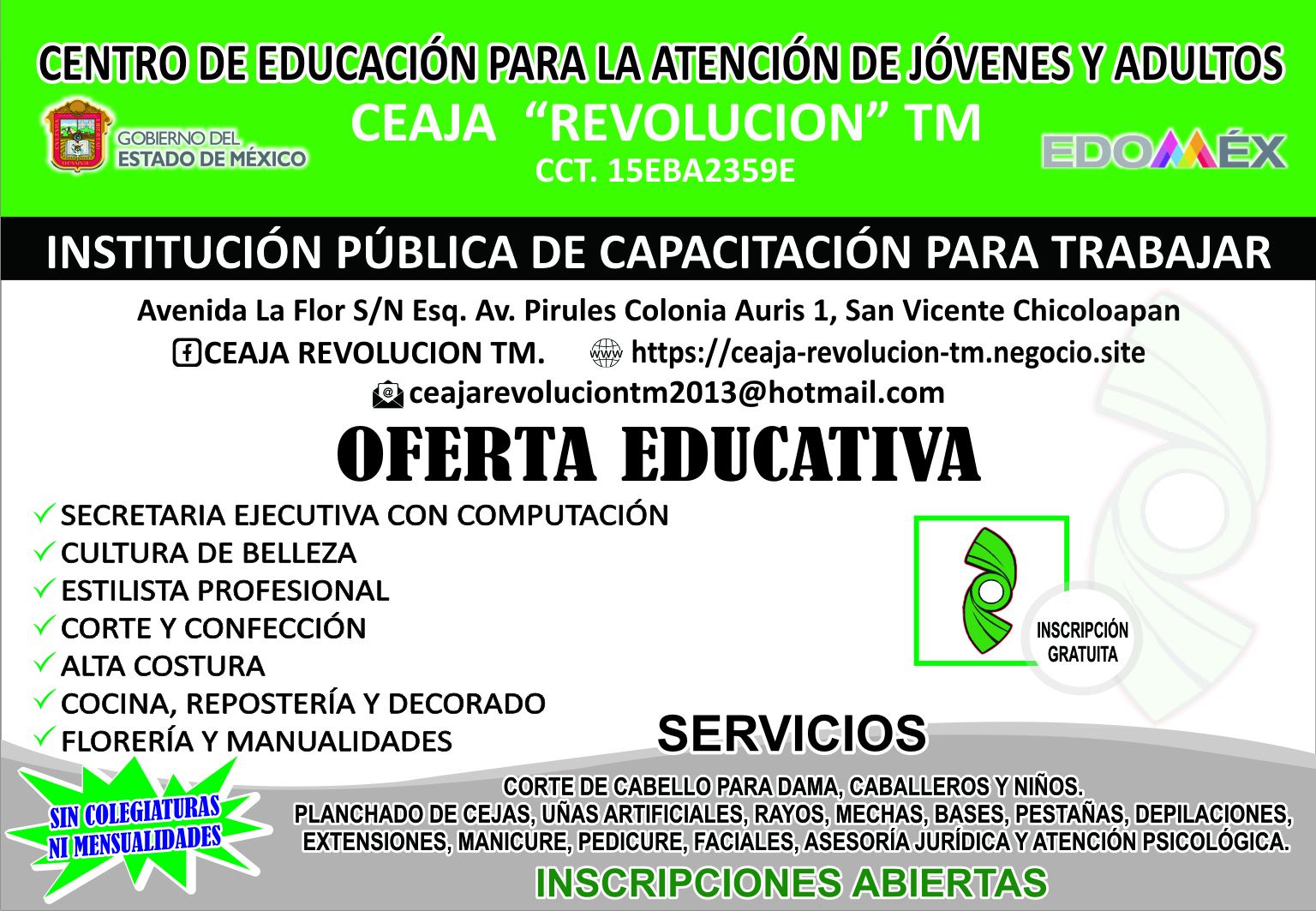 Convocatoria CEAJA Revolución TM